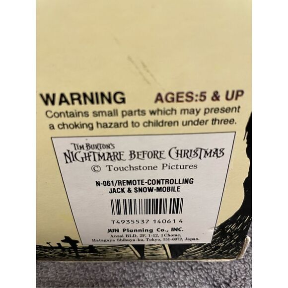 Nightmare Before Christmas Remote Control Jack Snow Mobile Jun Planning N-061 - Picture 12 of 12